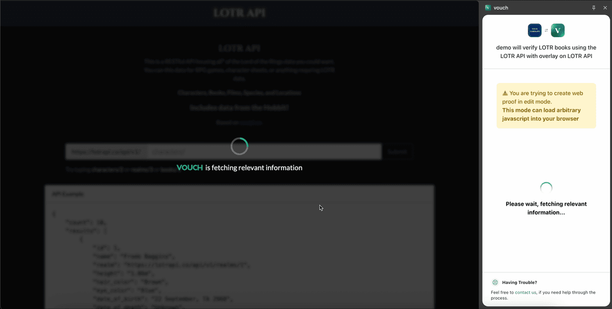 Example of overlay